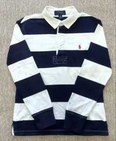 Polo Ralph Lauren 長袖シャツ ネイビー/白 140サイズ