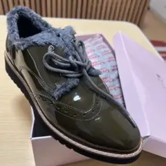 ダイアナ　厚底ローファー　カーキのサムネイル