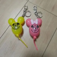 ミッキー・ミニー バルーン型キーホルダー