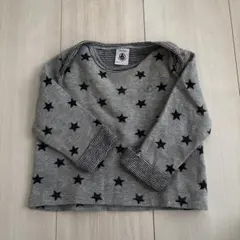 PETIT BATEAU 星柄 長袖カットソー 12m