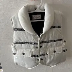 【80cm】中綿ベスト ホワイト