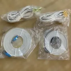 ホワイトLANケーブル4本セット