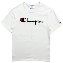 チャンピオン ヴィンテージ オールド ビッグロゴ ロゴ刺繍 Tシャツ M