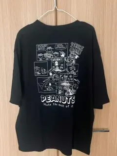 スヌーピー　オーバーサイズ　半袖tシャツ　ブラック　Lのサムネイル