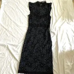 美品　ZARA レースワンピース 黒 Mサイズ 上品 高見え ドレス パーティー