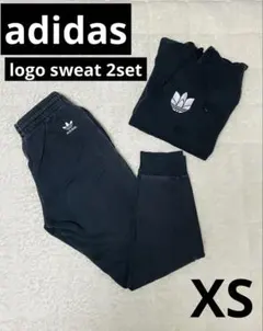adidas ブラック スウェット2点セット