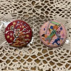 ディズニー刺繍缶バッチ