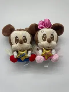 レア　ディズニー ミッキー＆ミニー ぬいぐるみ 七夕 セット 2点
