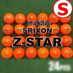 【S143】SRIXON Z-STAR 橙 年式混合 ロストボール 24球のサムネイル