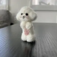 羊毛フェルト　ハンドメイド　犬