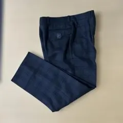 PIA SPORTS チェック柄 スラックス ブラック系 M〜L 日本製のサムネイル