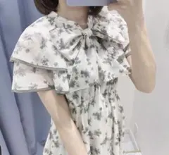 evelyn オリジナル花柄ケープOP