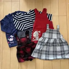 ベビーワンピース5点セット　12-18ヶ月(80-90cm)