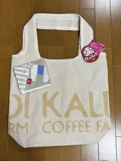 KALDI 2026福袋トートバッグ ベージュ&もべじ手拭いエコバッグ