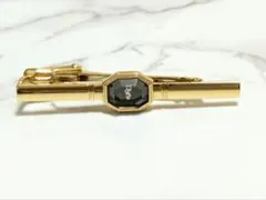 イヴサンローラン　YSL　ロゴ　クリスタル　ネクタイピン　ゴールド