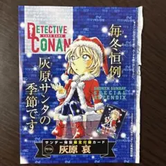 名探偵コナンカード 灰原哀 サンデー 付録 PR プロモ サンタ 未開封
