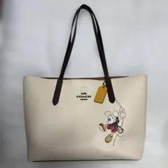 使用感あり Disney×Coach ディズニー コーチ ミッキん トートバッグ