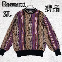 美品 Bazzani バザーニ 3L デザイン ニット ケーブル編み 総柄 3Dのサムネイル