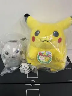 新品 おかえりピカチュウ1/1 はじまりのピカチュウ ぬいぐるみ 3点セット