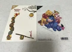 ディズニー プーさん ストア 25周年 ポストカード クリアステッカー