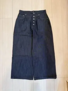 DAVRIL Indigo Wide Denim Pants L - メルカリ