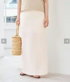【新品未使用】plage 　RIAMスラックスサテンスカート