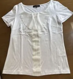Reflect フリル付きホワイトTシャツ 半袖　Mサイズ