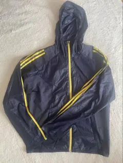 ネイビー フード付き ウィンドブレーカー