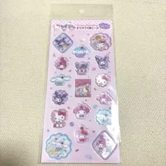 すりガラス風シール サンリオキャラクターズ スイーツ