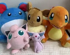 ポケモン ぬいぐるみ　5体のサムネイル