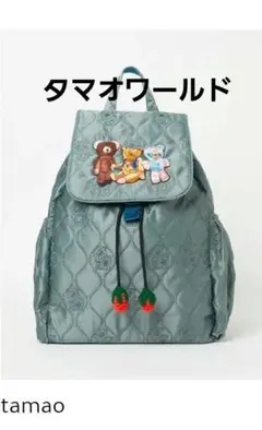 タマオワールド.クマ刺繍リュック.バックパック.tamao world ブルー 2026年最新】tamao world レディース リュック・バックパックの人気