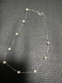 K18YGアコヤステーションネックレス4mm 11珠 40cm - メルカリ