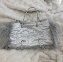sculptor Fluffy Slouchy Satin Bag ファー - メルカリ