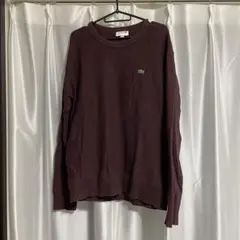 LACOSTE バーガンディ トレーナー US Lのサムネイル