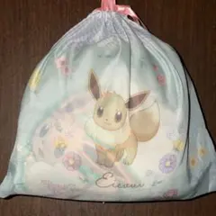 [新品未開封]ポケットモンスター プラチナムザッカ巾着付ブランケット イーブイ