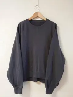 アンティカ ANTIQUAスウェット トレーナー 長袖 クルーネック　グレーのサムネイル