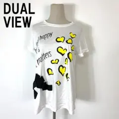 デュアルヴュー 半袖Tシャツ ホワイト リヨセル コットン 42 B4589のサムネイル