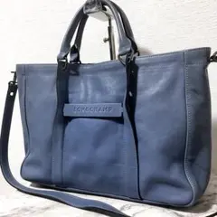 ロンシャン LONGCHAMP レザー 2way ビジネスバッグ 3Dロゴのサムネイル