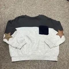 星型パッチ付きトレーナー 100cm