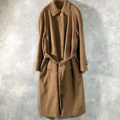 Aquascutum　ウール　ロングコート　キャメル　ロング丈　比翼ボタンのサムネイル