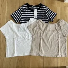 chico ジーユー　クロップドT 3枚　まとめ売り