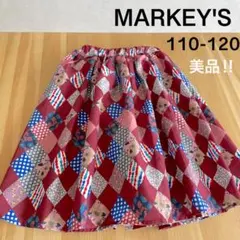 明日までSALE‼️ MARKEY'S パッチワーク風　110 総柄　マーキーズのサムネイル