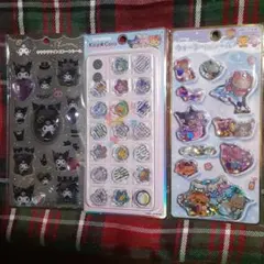 サンリオ　クロミ　キラキララインストーンシール　キティ　ウォーターシール　セット