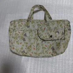 となりのトトロ トートバッグ クローバー柄