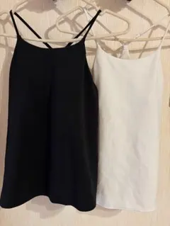 UNIQLO クレープジャージーブラキャミソール ブラトップ 2点セット