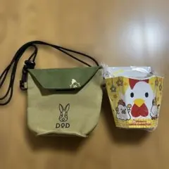 DOD ✖︎からあげクンサコッシュ　ポチャッコ✖︎からあげクン小物入れ