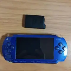 SONY PSP1000 本体 ブルー 純正バッテリーパック・ACアダプター付き