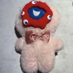 ミャクミャクピンク ぬいぐるみ マスコット リボン付き③のサムネイル