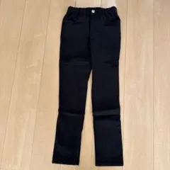 キッズ黒のスキニーパンツ150裏起毛