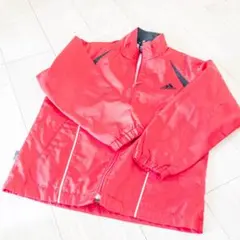 adidas 赤 ジャンパー　キッズ130